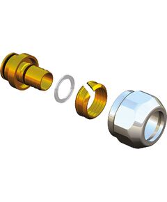 Herz de Luxe kompresijas pievienojums M22x16mm hromēts