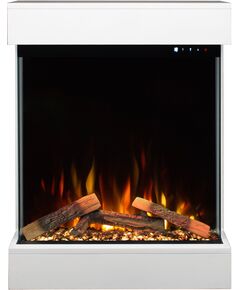 Elektriskais kamins AFLAMO Dame White / Black Sienas