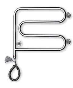 EE370S ELONIKA электрический полотенцесушитель, S veids, 50W, хром