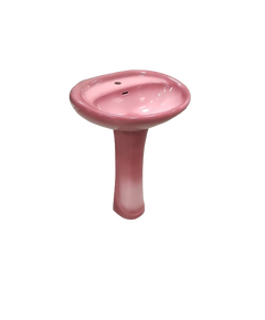 Izlietne ar kāju, roza 56x47