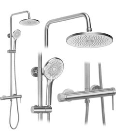 Rea Sanitary Zestaw natryskowy Rea Foss Clif Nikiel Szczotkowany