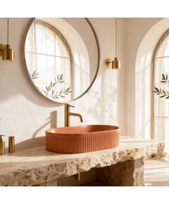 Rea Sanitary Umywalka nablatowa Rea Vanda Cinnamon Matt