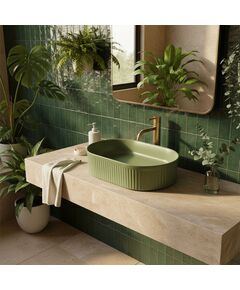 Rea Sanitary Umywalka nablatowa Rea Vanda Pistachio Matt