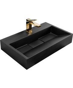 Rea Sanitary UMYWALKA KONGLOMERATOWA NABLATOWA GOYA BLACK MAT 60CM