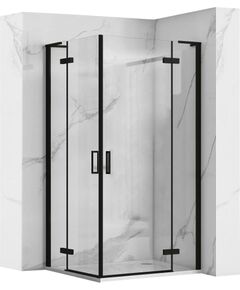 Rea Sanitary Kabina Prysznicowa REA Hugo Double Czarna 90x90