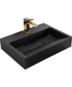 Rea Sanitary Umywalka Konglomeratowa GOYA BLACK MAT 50CM