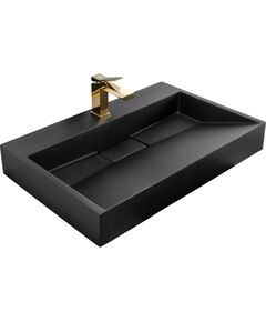 Rea Sanitary UMYWALKA KONGLOMERATOWA NABLATOWA GOYA BLACK MAT 70CM