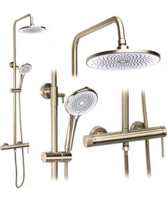 Rea Sanitary Zestaw natryskowy Rea Foss Clif Złoty Szczotkowany