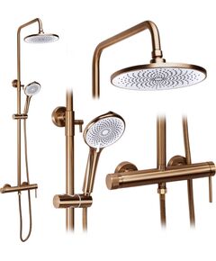 Rea Sanitary Zestaw natryskowy Rea Foss Clif Miedź Szczotkowana