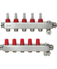 Danfoss SSM-2F kolektors ar plūsmas mērītāju 5+5,1" - gab.