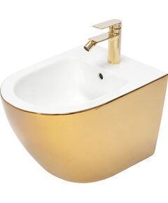 Rea Sanitary Bidet podwieszany Rea Carlo Mini Gold White