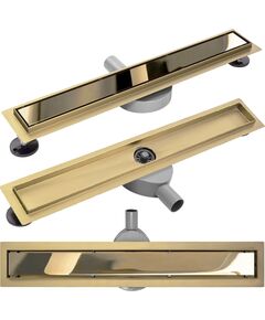 Rea Sanitary Odpływ Liniowy REA PURE NEO PRO Złoty 80