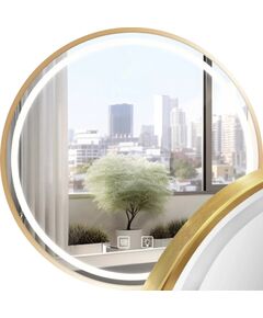 Rea Sanitary LUSTRO ŚCIENNE LED 50cm MMJ Złote Szczotkowane