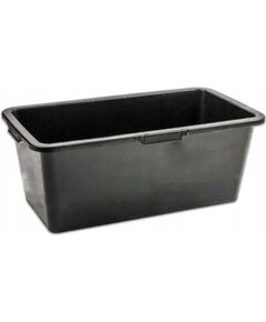 Taisnstūra plastmasas konteiners 80 litri, melns