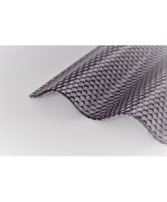 Профилированный лист поликарбоната DIAMOND SINUS 2.8 мм 1.045x2м, серый