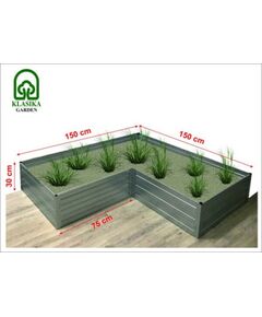 Paaugstinātā dārza dobe Klasika Garden L - veida, Cinkota