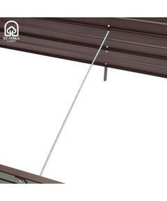 Paaugstinātā dārza dobe Klasika Garden 1500x750x300mm, krāsota RAL8017