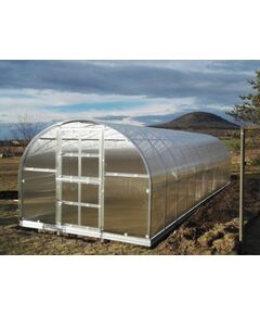 Siltumnīca KLASIKA 24 (3x8m) ar pamatiem un 4mm polikarbonāta pārklājumu; 4779037490233