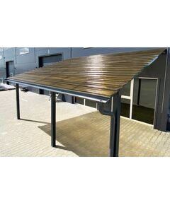 Профилированный лист поликарбоната DIAMOND TILE EFFECT 2.8 мм 0,954x4m, бронзовый