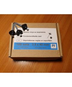 Гвозди для крепления геомембраны с заглушками; 100 шт