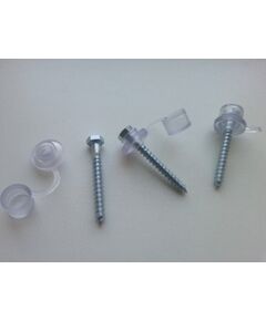 Саморезы крепежные по дереву с прокладкой и заглушкой 6 * 50 мм; 50 шт / уп.