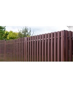 Profilēta metāla žoga štaketas Polo PMx2 RAL8017 (Brūna) 1350mm