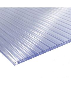 Сотовый поликарбонат 6 мм, прозрачный, 4х2,1м