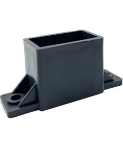 Horizontālā profila PVC turētājs 20x40 mm, pelēks