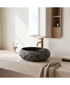 Rea Sanitary Umywalka nablatowa Rea Mika Gabro Black