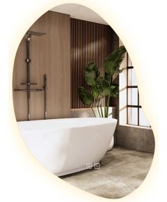 Rea Sanitary LUSTRO ŚCIENNE LED 80x60cm CLOUD C