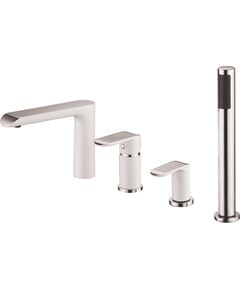 Vento Iebūvēts maisītājs vannai un dušai Vento Ravena, balts/hroms