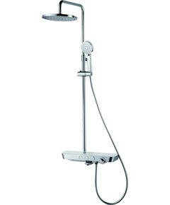 Vento Vannas un dušas sistēma Vento Tivoli ar plauktu un snīpi, balts/hroms