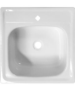 Santex Emaljeta izlietne ar kronšteiniem bez sifona 50x50 3D