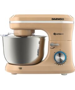 Daewoo Планетарный миксер Daewoo DHM 150R с чашей, 1600 Вт, 10 скоростей, объем чаши 4,5 л, венчик, крюк дл
