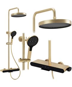 Rea Sanitary Zestaw Prysznicowy REA Farel Złoty Szczotkowany
