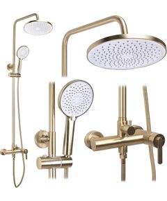 Rea Sanitary Zestaw natryskowy Rea Ontario Złoty Szczotkowany