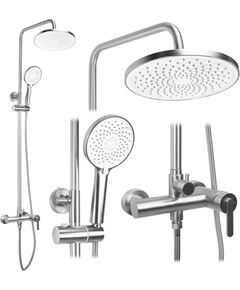 Rea Sanitary Zestaw natryskowy Rea Ontario Nikiel Szczotkowany