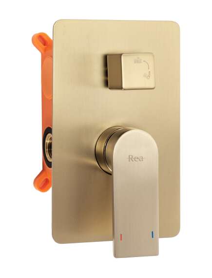 Rea Sanitary Zestaw Prysznicowy Podtynkowy Verso Złoty szczotkowany + BOX, 2 image