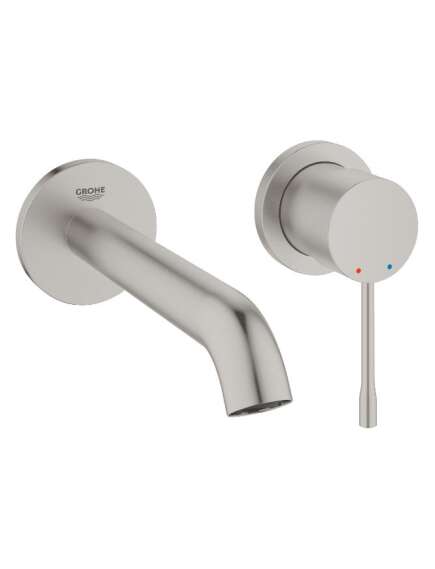 Grohe izlietnes maisītāja Essence virsapmetuma daļa, 2 caurumu, iztece 183 mm, supersteel