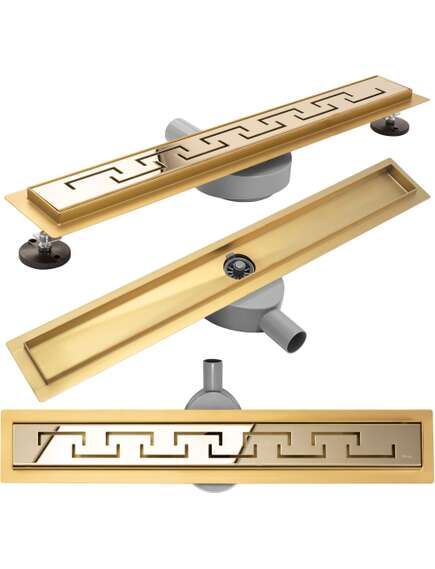 Rea Sanitary Odpływ Liniowy REA GREEK PRO Złoty 80