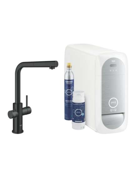 Grohe Blue Home Starter Kit L spout  velvet black