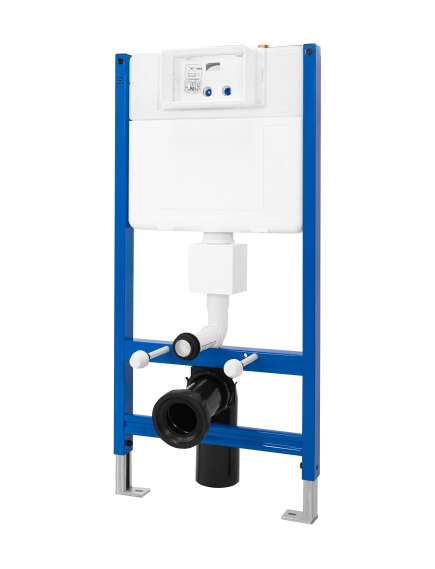 Rea Sanitary Stelaż zestaw podtynkowy ST do mis WC z przyciskiem H Black, 5 image