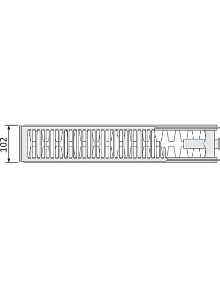 Purmo Tērauda paneļu radiators Purmo Ventil Compact Tips 22 H200/L1200 - gab., изображение 5