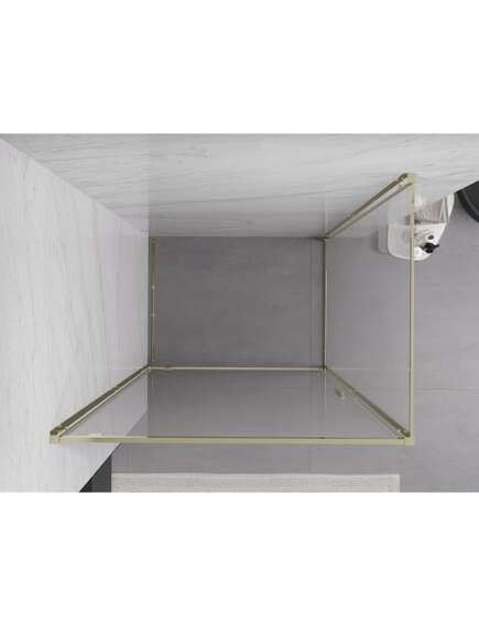 Mexen Exo kabina prysznicowa uchylna 90 x 70 cm, transparent, złota - 8181-090-070-50-00, изображение 5