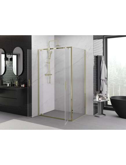 Mexen Exo kabina prysznicowa uchylna 70 x 95 cm, transparent, złota - 8182-070-095-50-00, 3 image