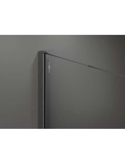 Mexen Kioto+ ścianka prysznicowa z półką Walk-in 80 x 200 cm, biały wzór, gun gray szczotkowany - 800-080-121-66-97, изображение 5