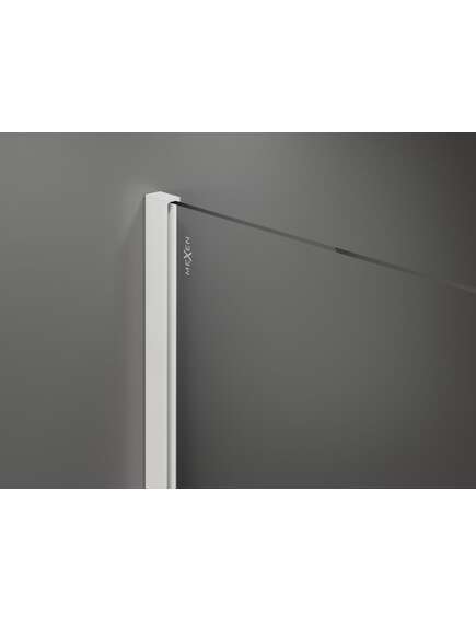 Mexen Kioto+ ścianka prysznicowa z półką Walk-in 120 x 200 cm, grafit, biała - 800-120-121-20-40, изображение 5