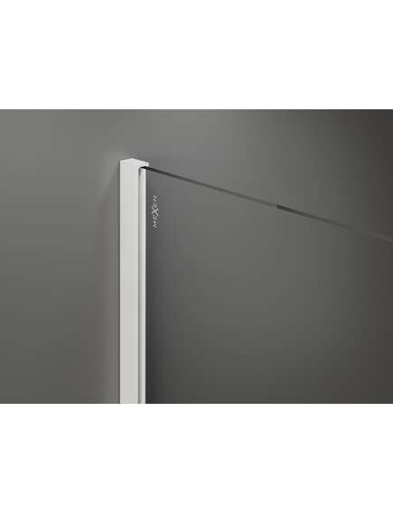 Mexen Kioto+ ścianka prysznicowa z półką Walk-in 120 x 200 cm, szron, biała - 800-120-121-20-30, изображение 5