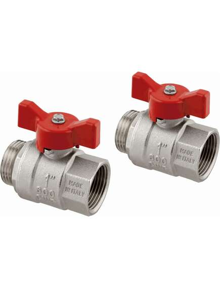 Uponor Vario lodveida ventilis, 1"ā.v. x 1"i.v., pāris