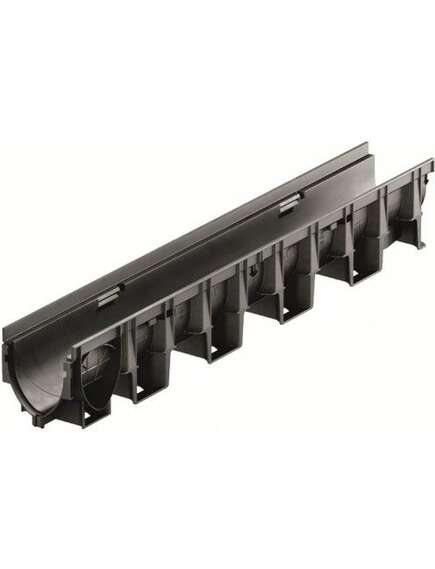ACO Multiline PP100C kanāls ar plastikāta malu 0.1m - gab.
